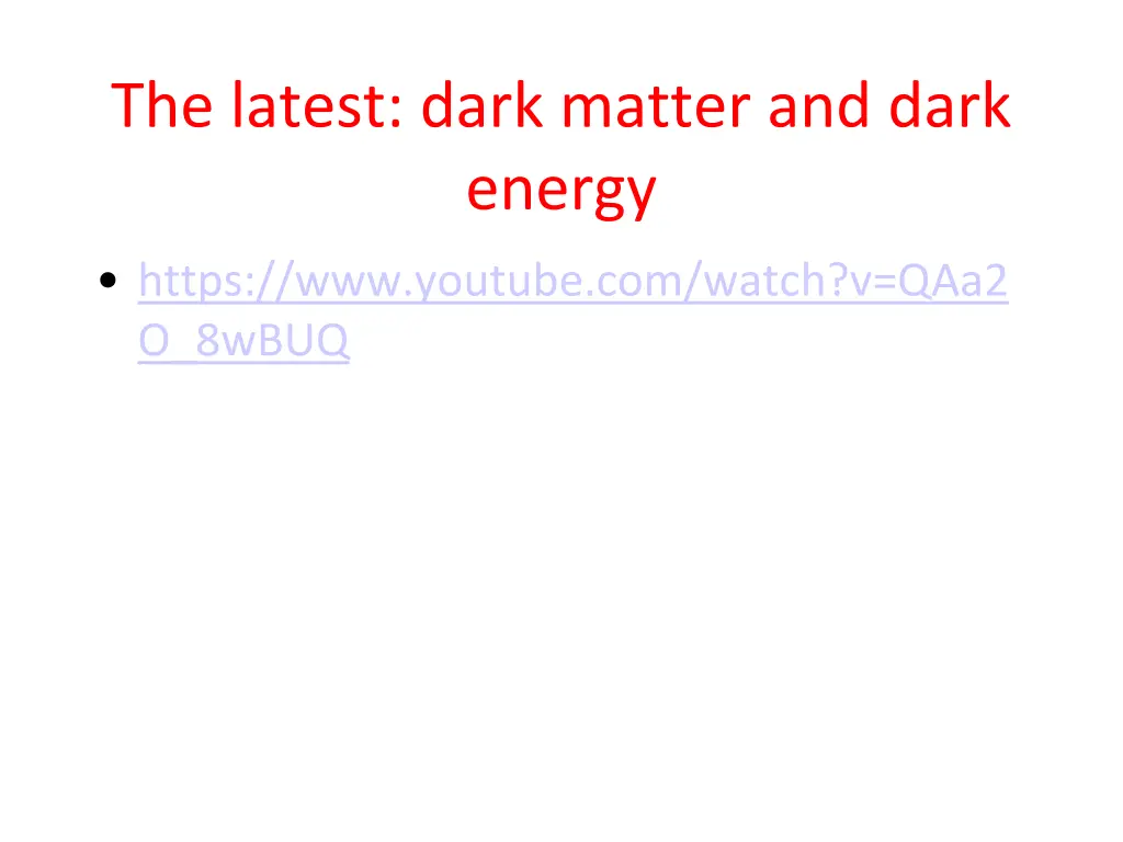 the latest dark matter and dark energy