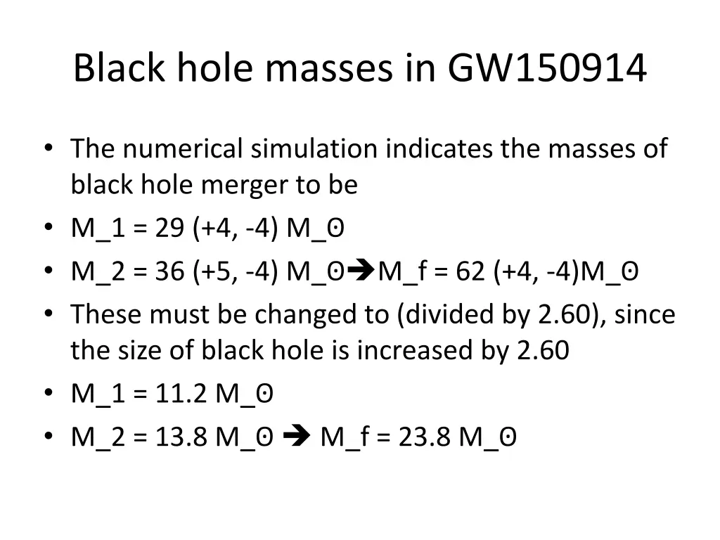 black hole masses in gw150914