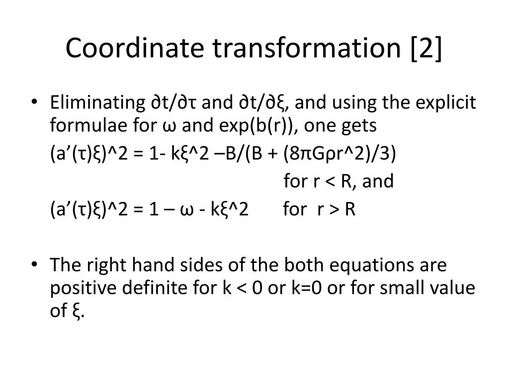 coordinate transformation 2