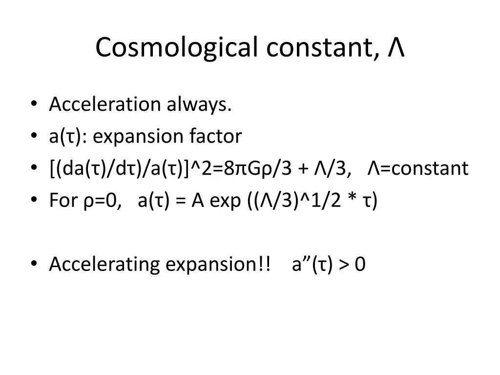 cosmological constant