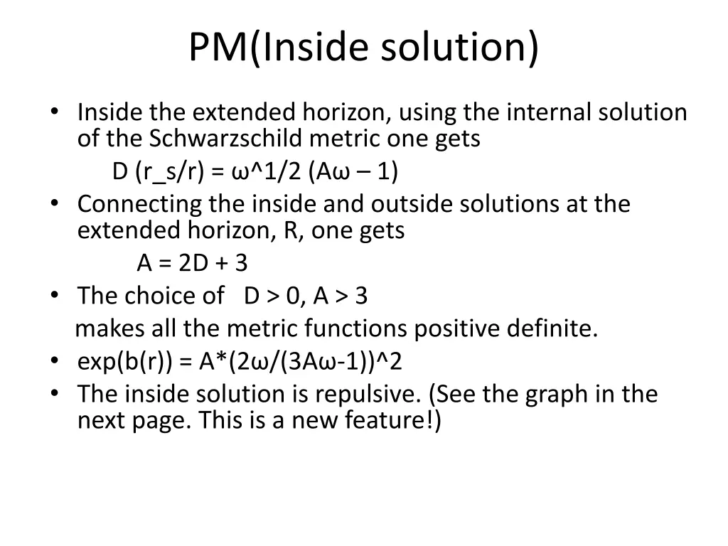 pm inside solution