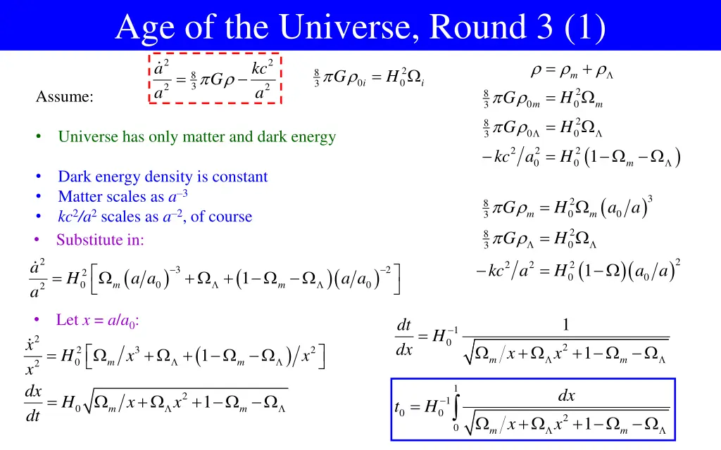 age of the universe round 3 1