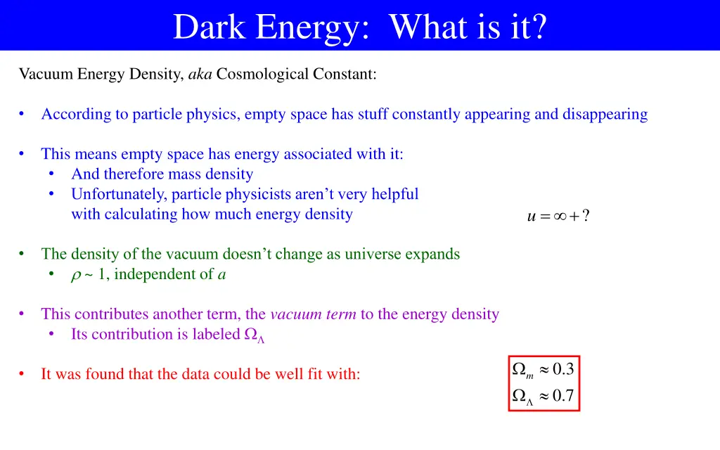 dark energy what is it