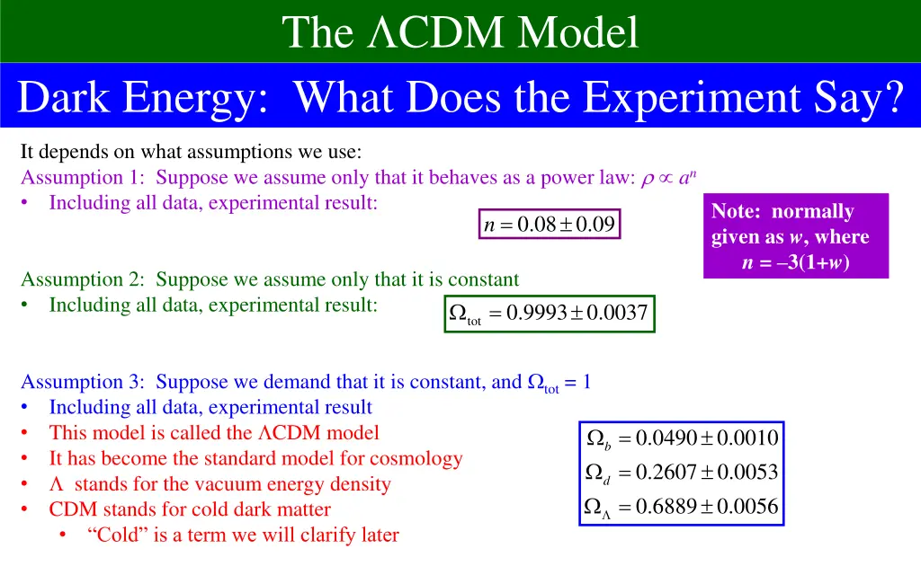 the cdm model