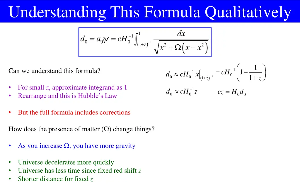 understanding this formula qualitatively