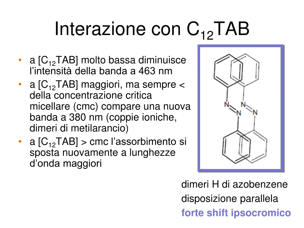 interazione con c 12 tab