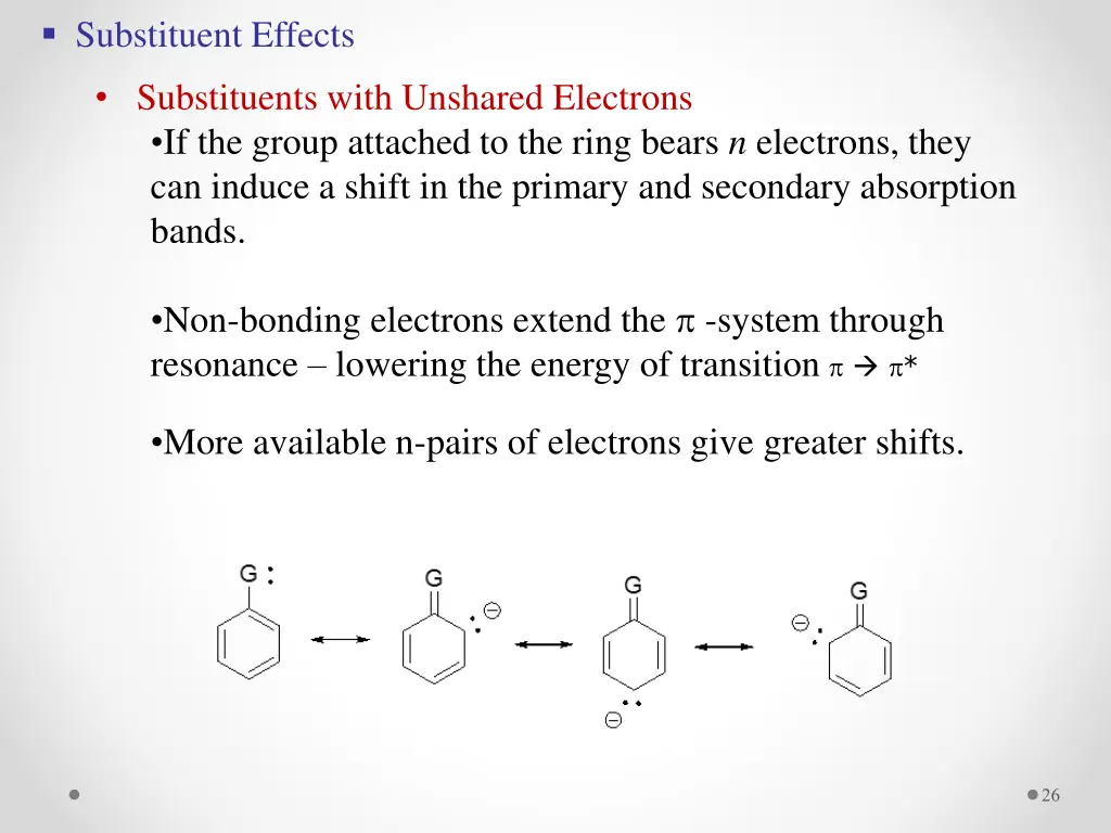 substituent effects 2