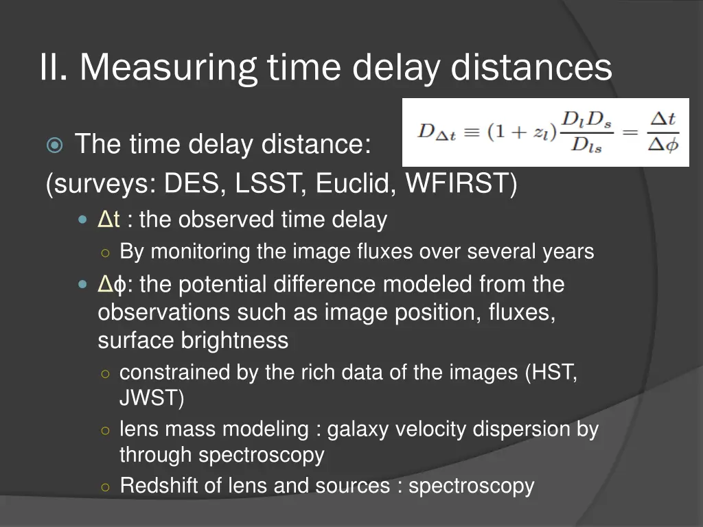 ii measuring time delay distances 1