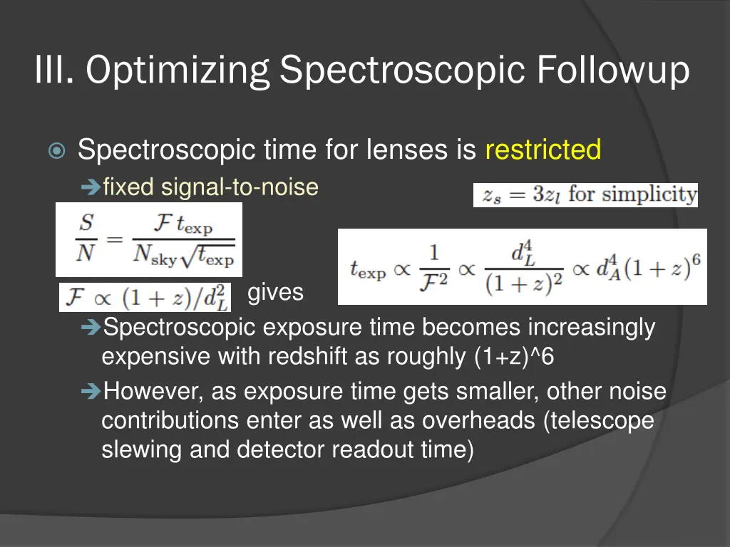 iii optimizing spectroscopic followup 1