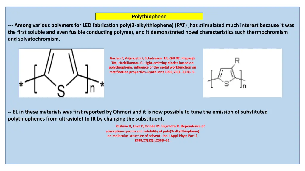 polythiophene