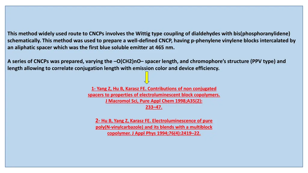 this method widely used route to cncps involves