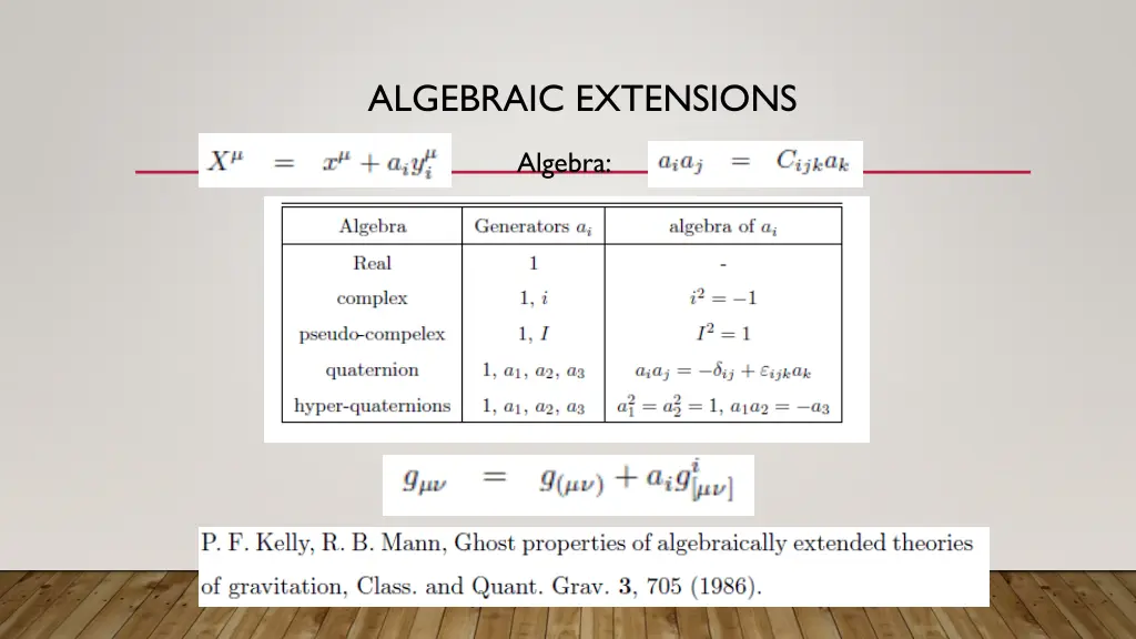 algebraic extensions