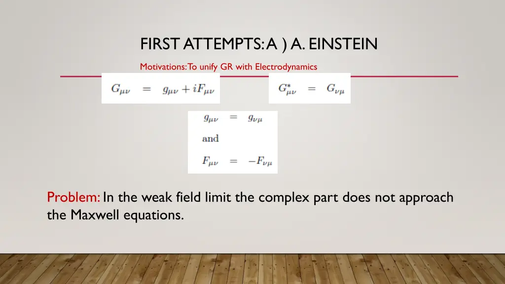 firstattempts a a einstein