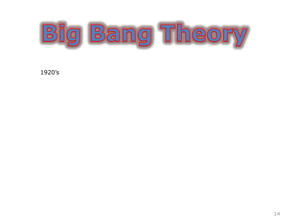 big bang theory