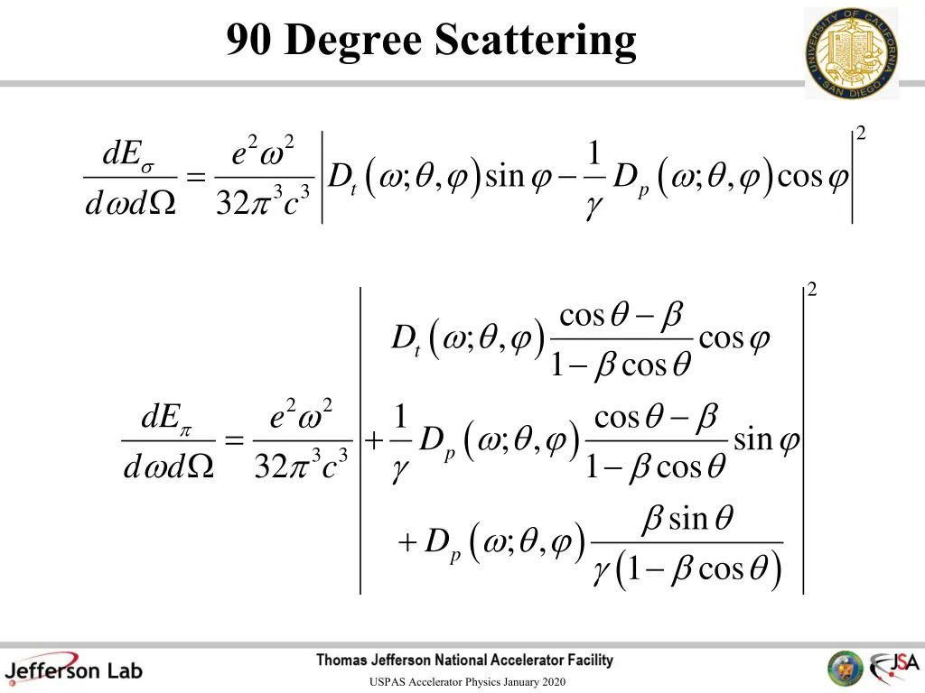 90 degree scattering