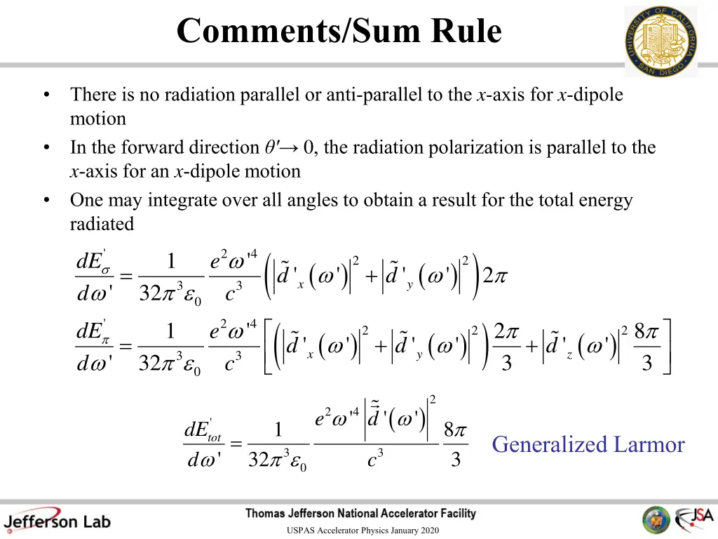 comments sum rule