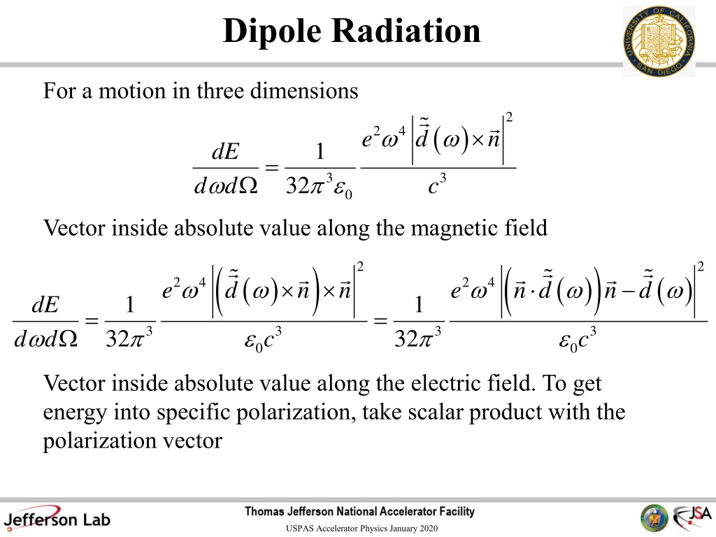 dipole radiation 2