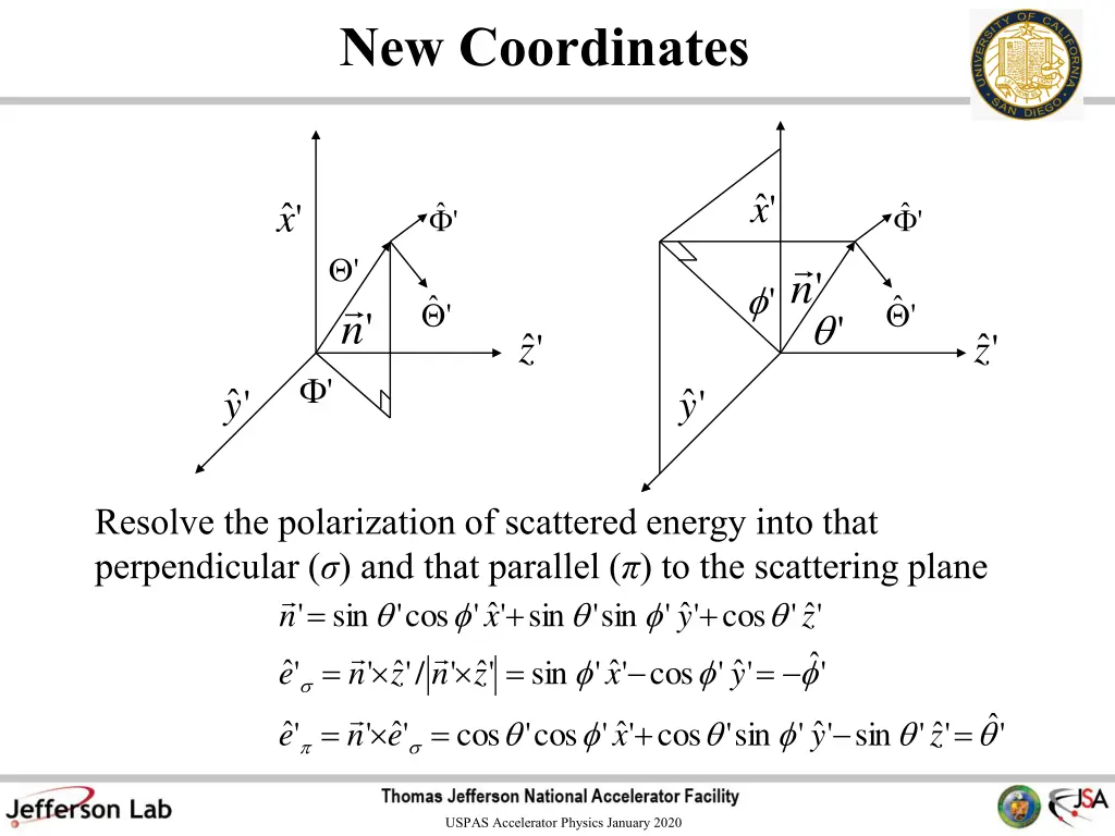 new coordinates