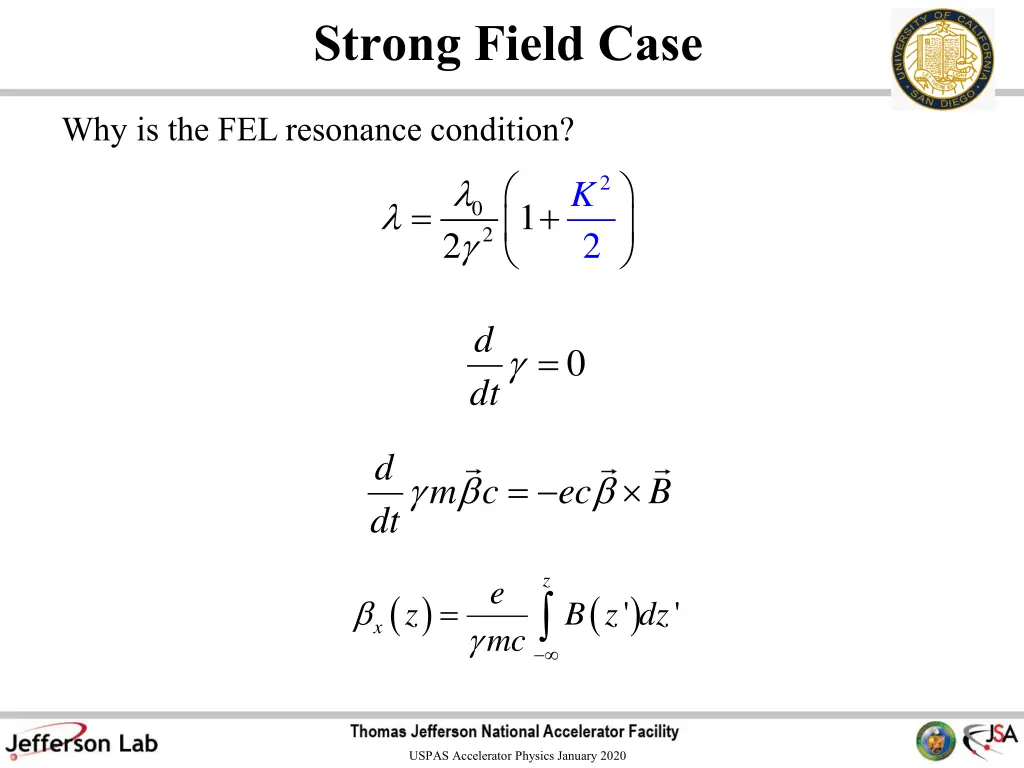 strong field case