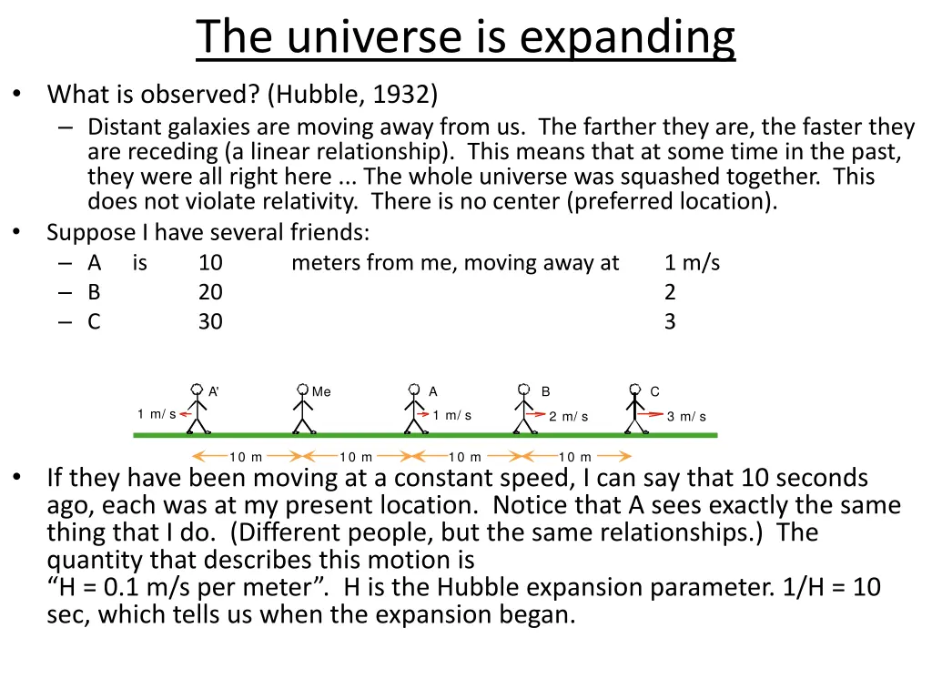 the universe is expanding what is observed hubble