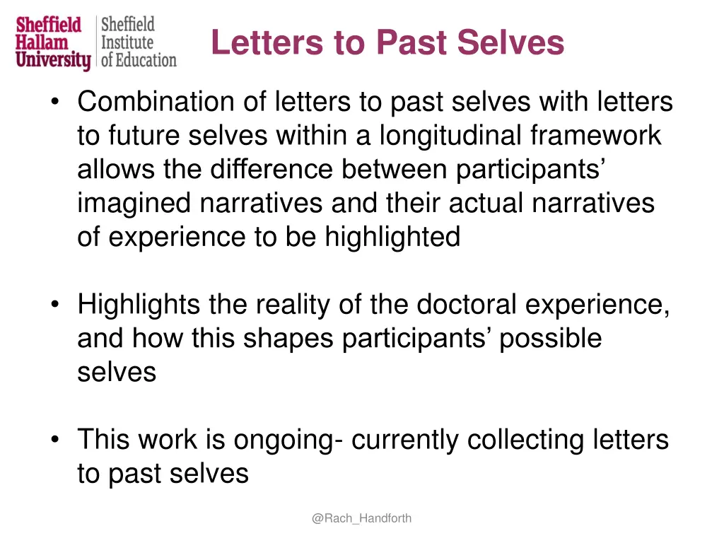 letters to past selves