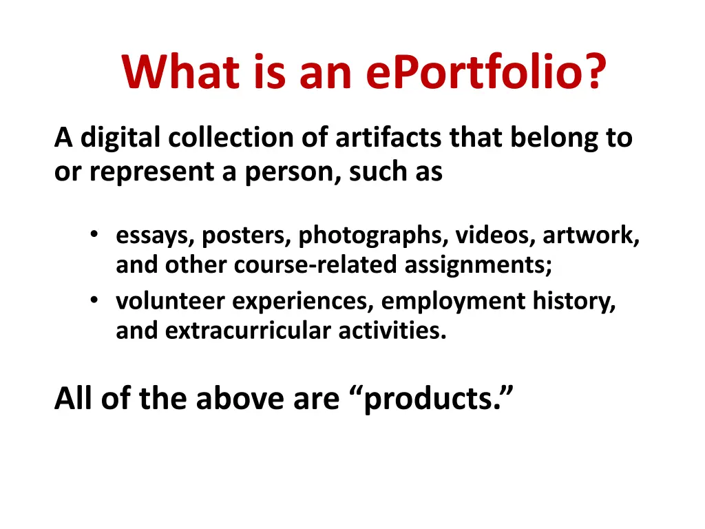 what is an eportfolio 1