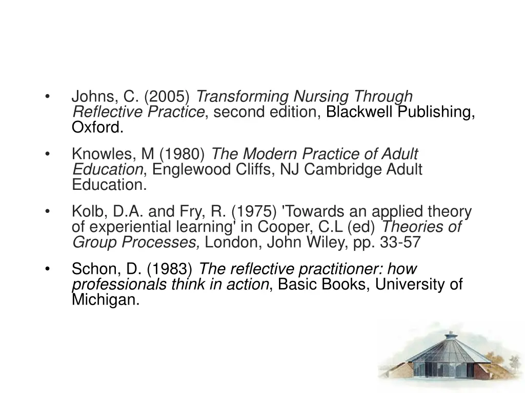 johns c 2005 transforming nursing through