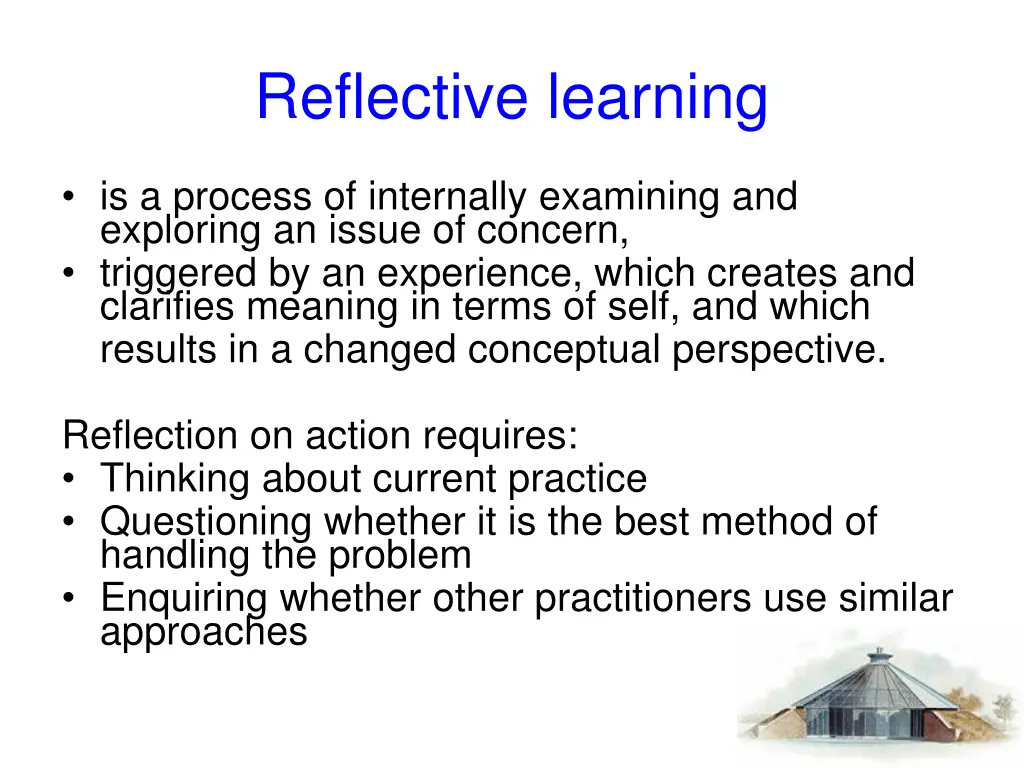 reflective learning