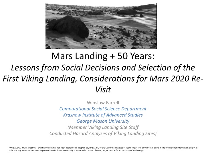 mars landing 50 years lessons from social