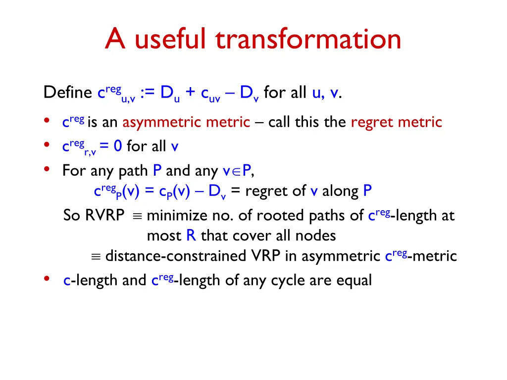 a useful transformation