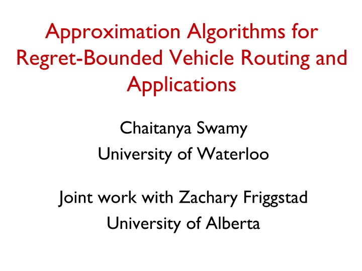 approximation algorithms for regret bounded