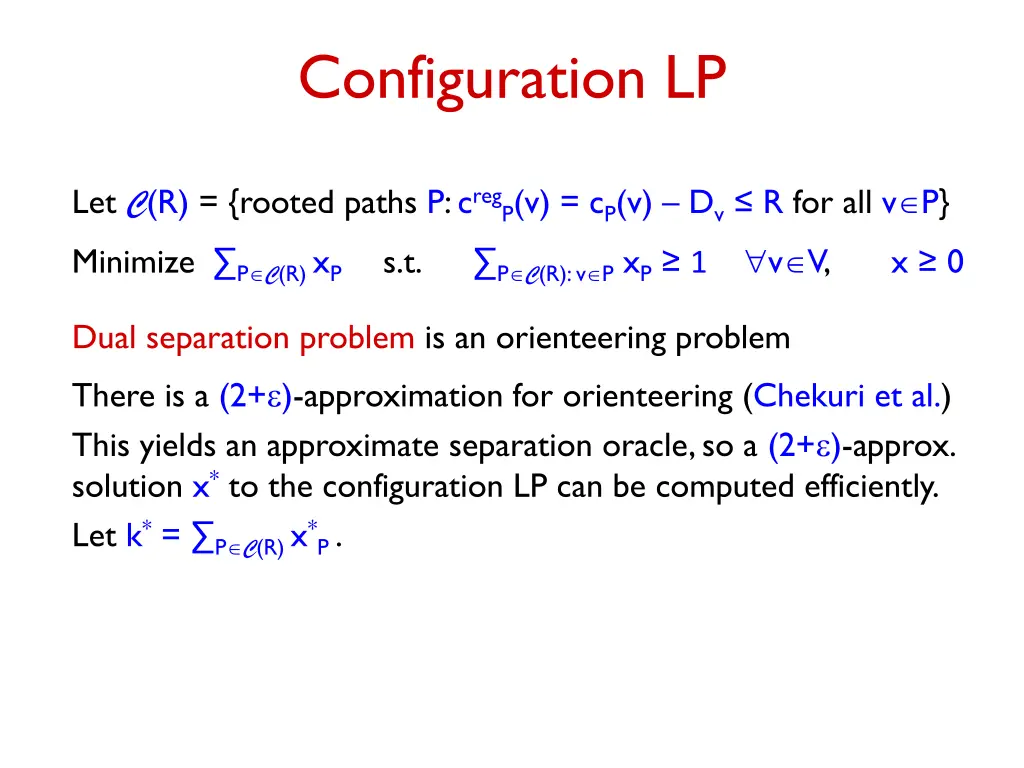 configuration lp