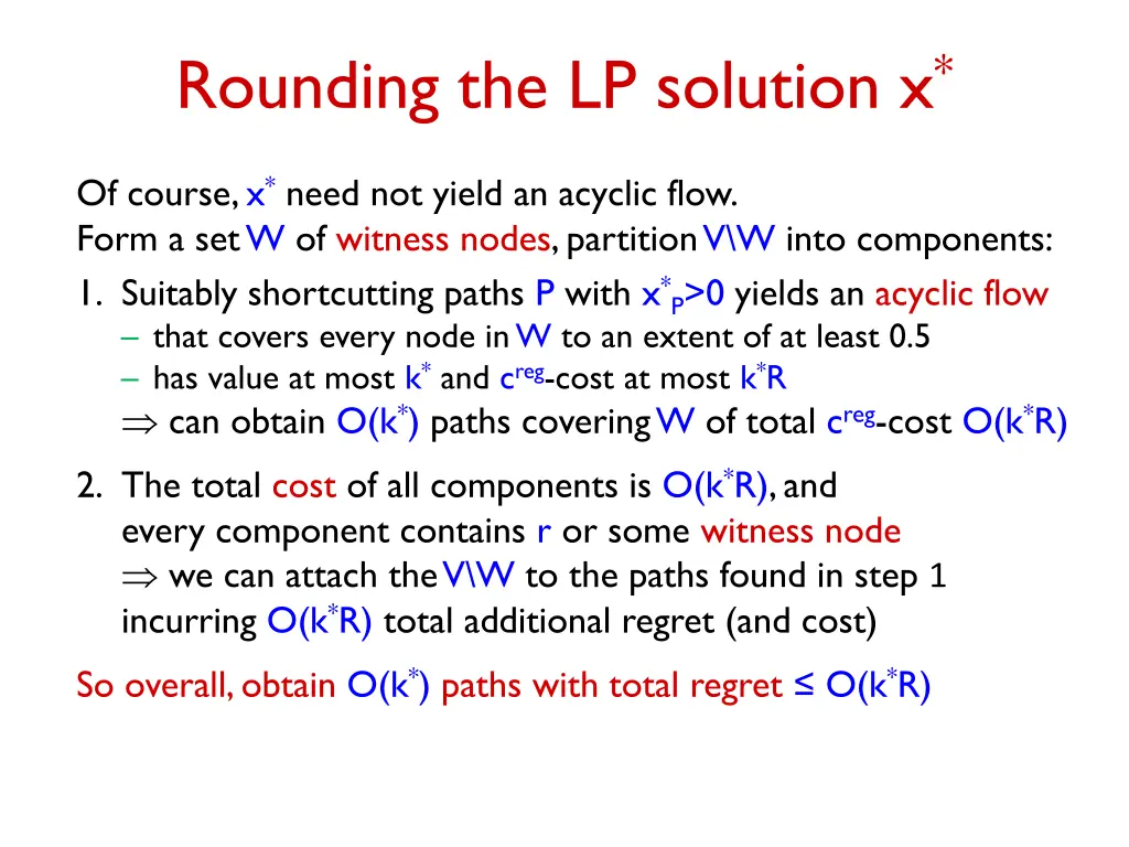 rounding the lp solution x 1