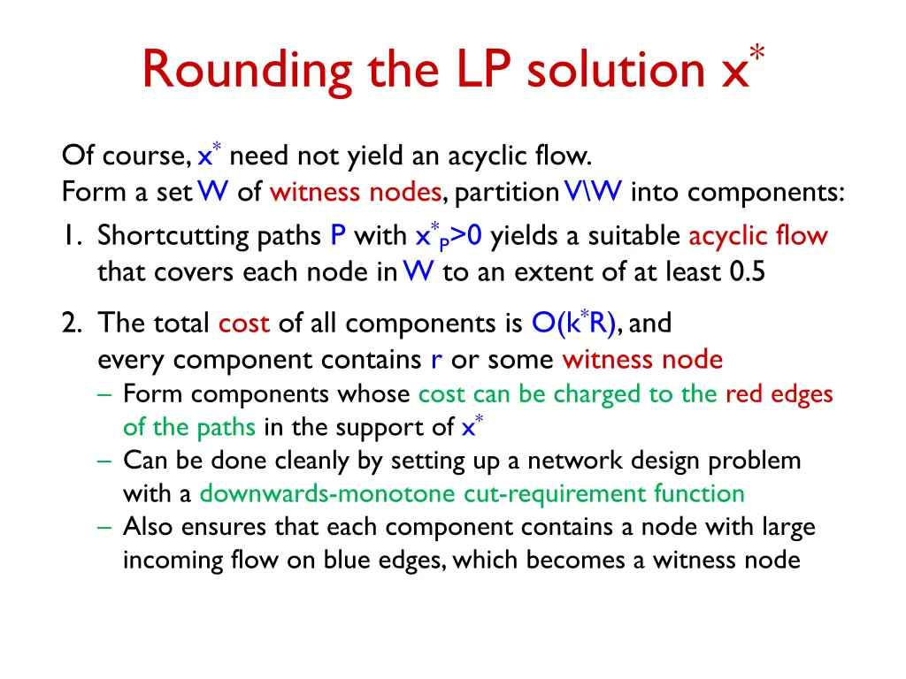 rounding the lp solution x 2