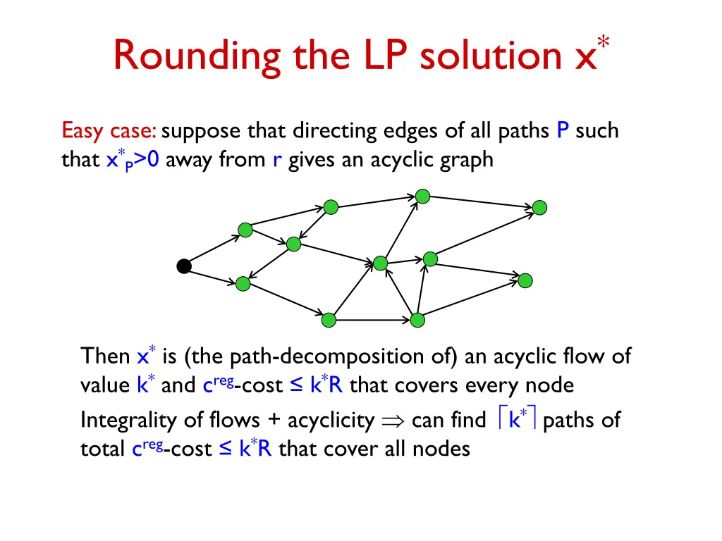 rounding the lp solution x