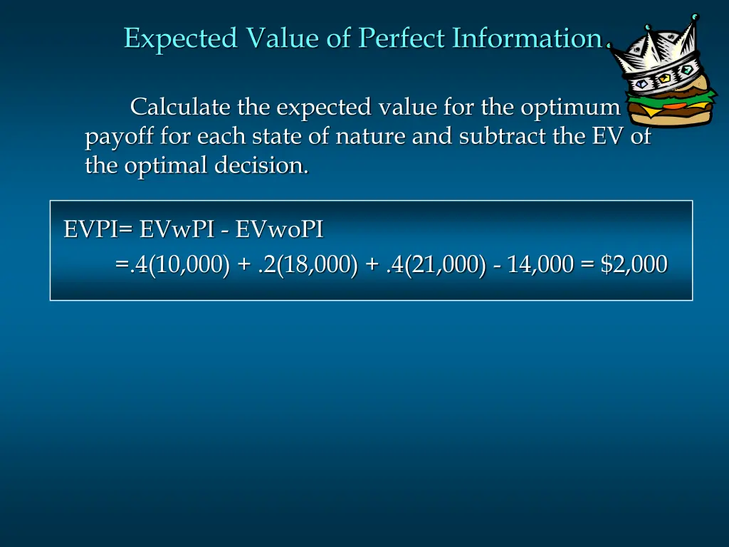 expected value of perfect information 2