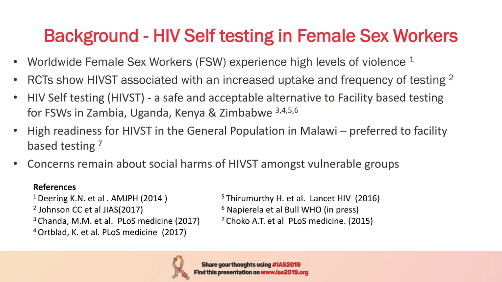 background background hiv self testing in female