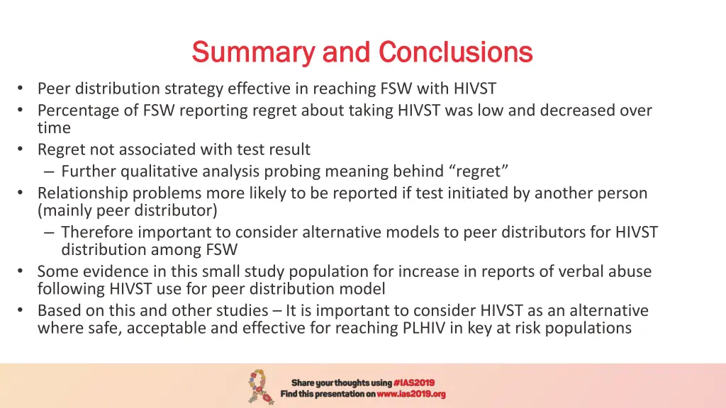 summary and conclusions summary and conclusions