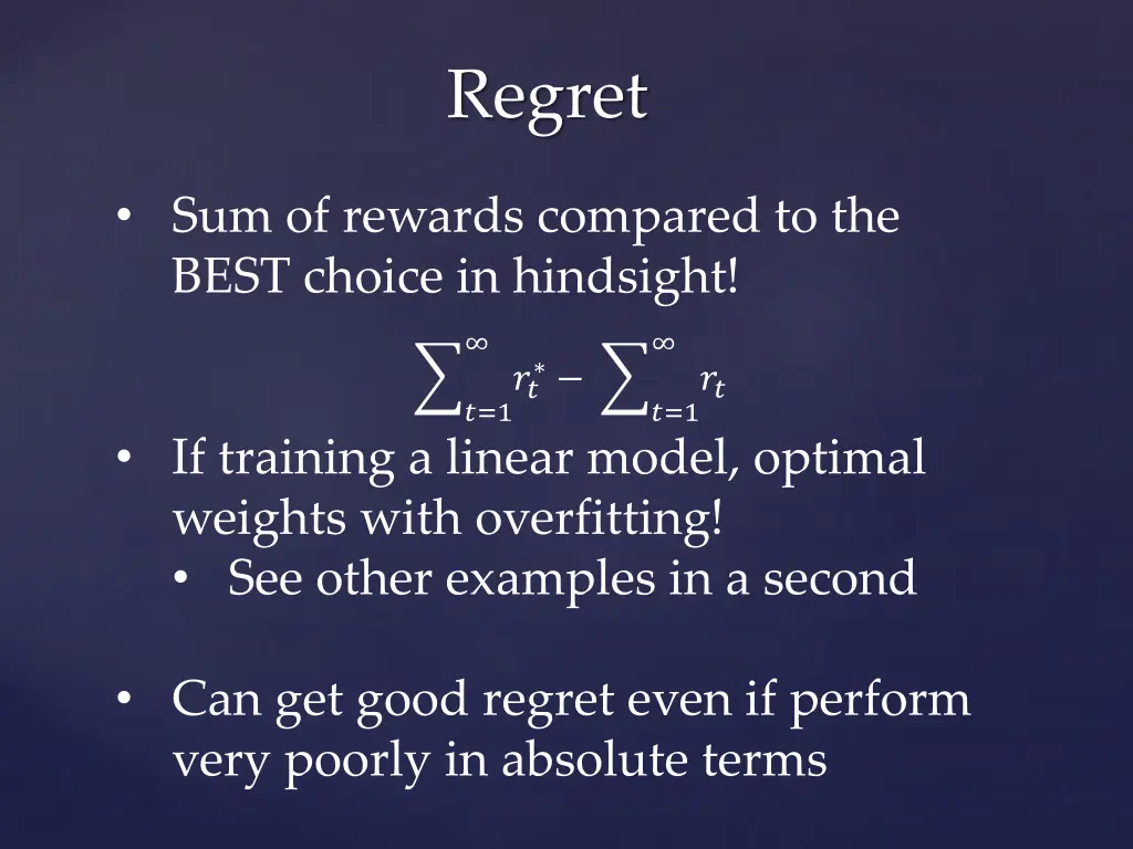 regret