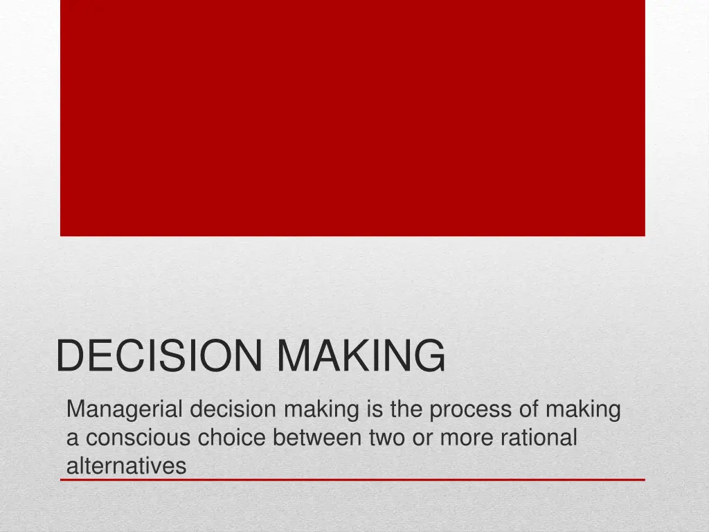 decision making