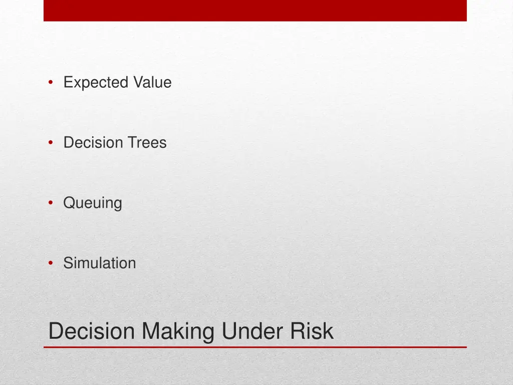 expected value