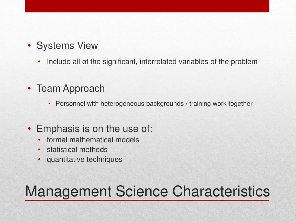 systems view