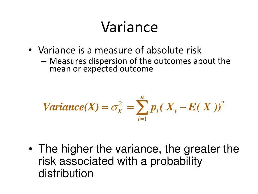 variance