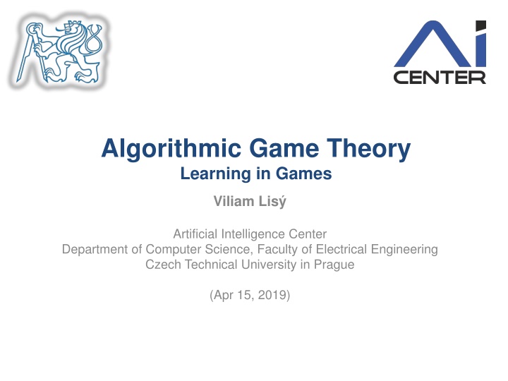 algorithmic game theory learning in games