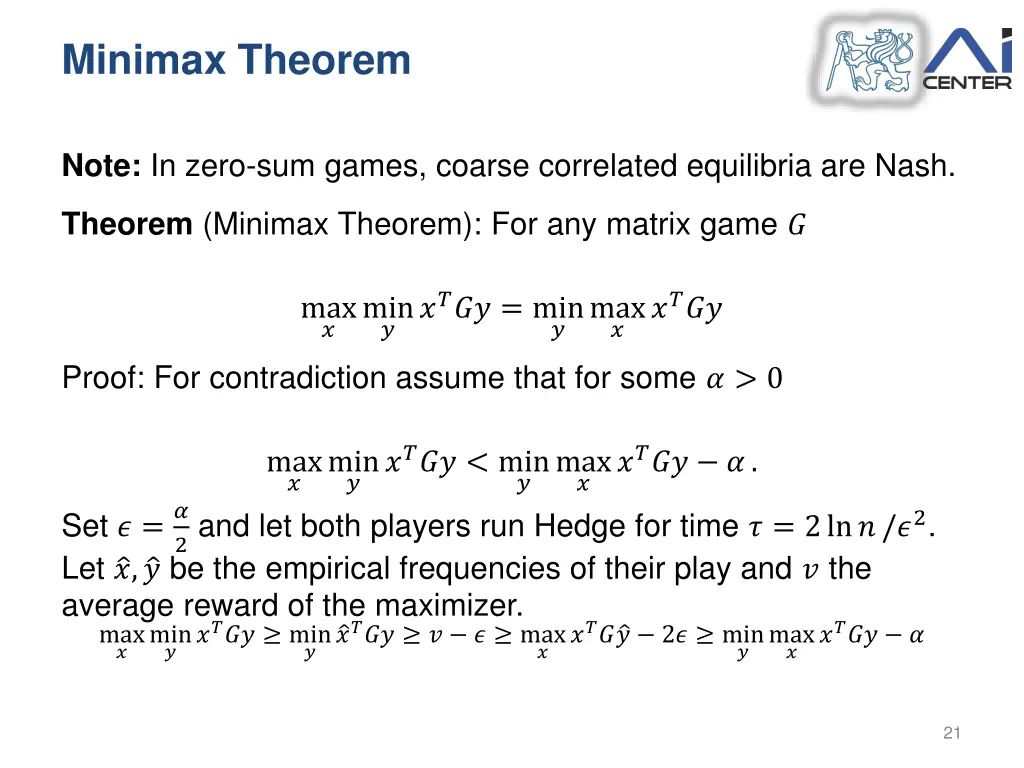 minimax theorem