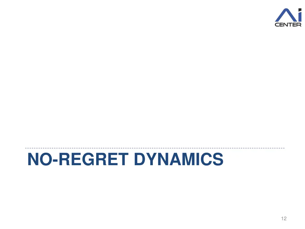 no regret dynamics