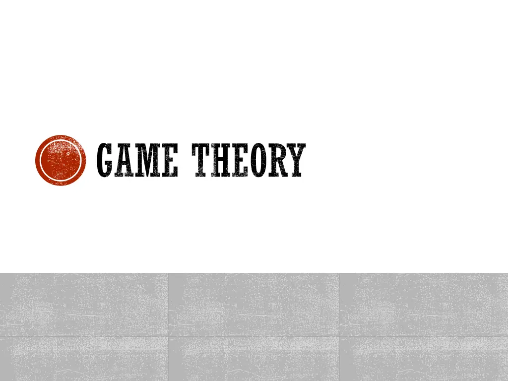 game theory