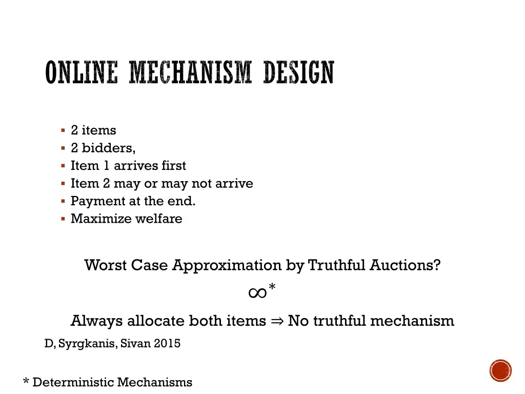 online mechanism design 1