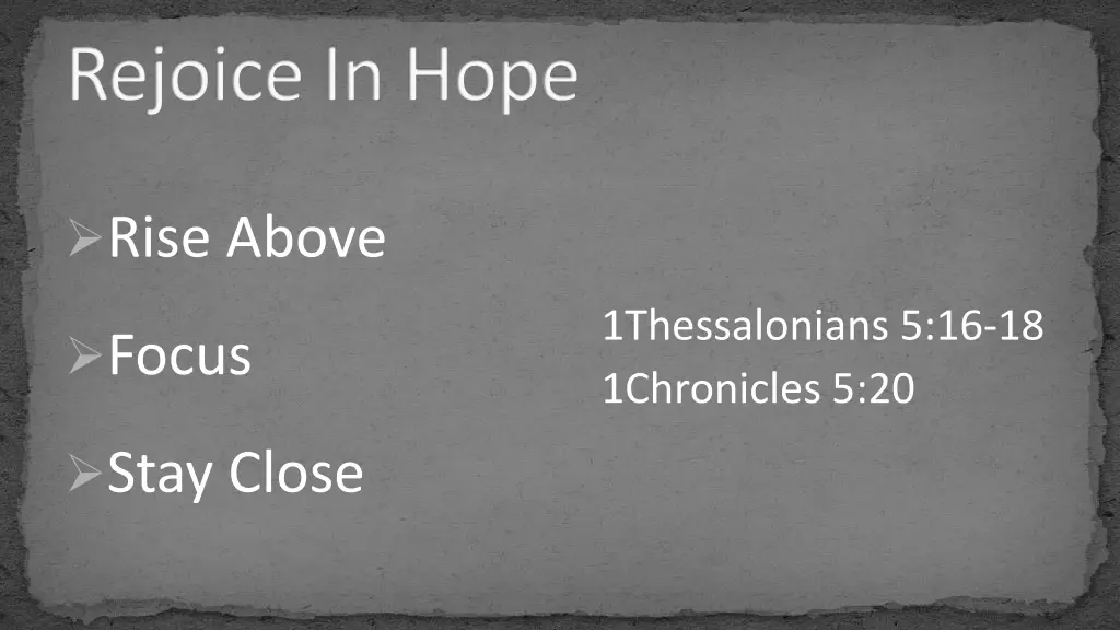 rejoice in hope 3