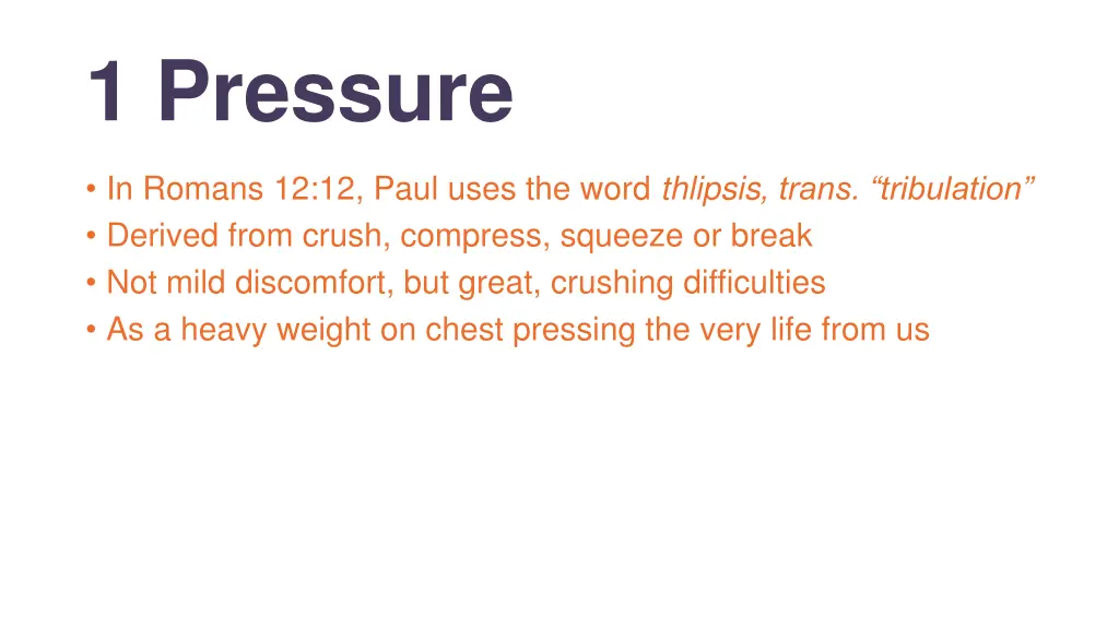 1 pressure